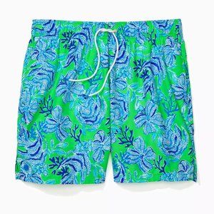 Lilly Pulitzer Mens 6" Capri Swim Trunks NWT $98.00